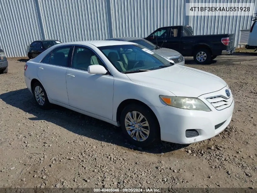 4T1BF3EK4AU551928 2010 Toyota Camry Le