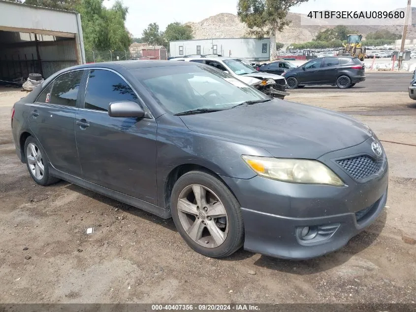 2010 Toyota Camry Se VIN: 4T1BF3EK6AU089680 Lot: 40407356