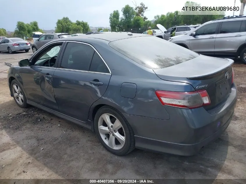 2010 Toyota Camry Se VIN: 4T1BF3EK6AU089680 Lot: 40407356