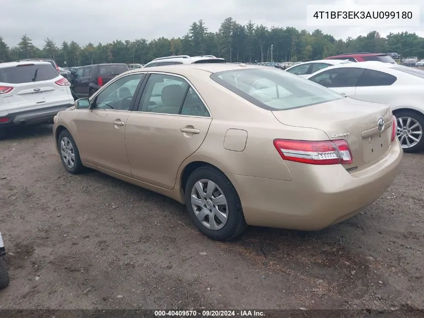 2010 Toyota Camry Le VIN: 4T1BF3EK3AU099180 Lot: 40409570