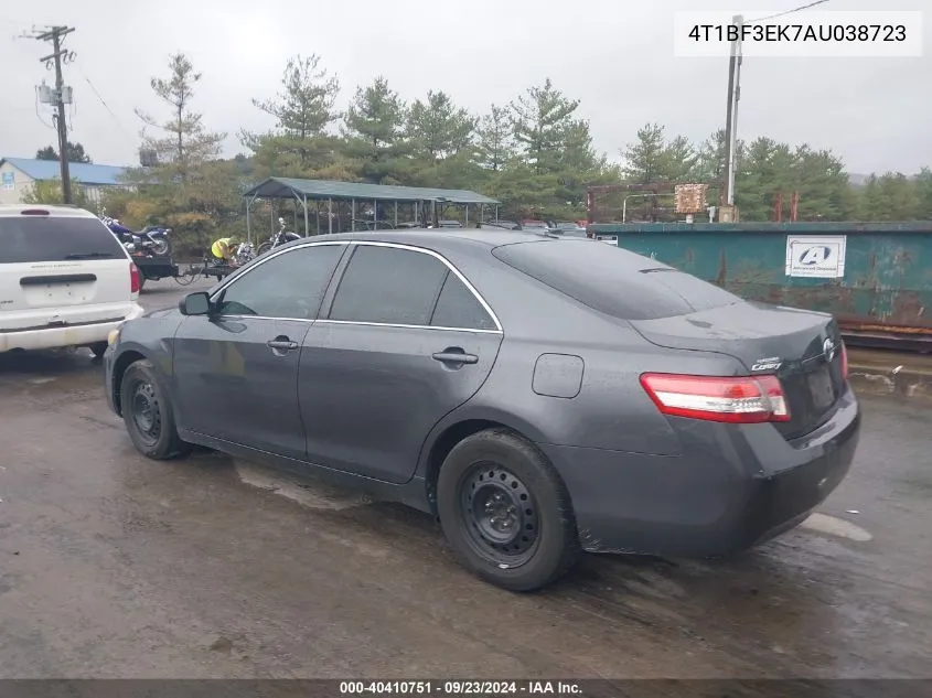 2010 Toyota Camry Se/Le/Xle VIN: 4T1BF3EK7AU038723 Lot: 40410751