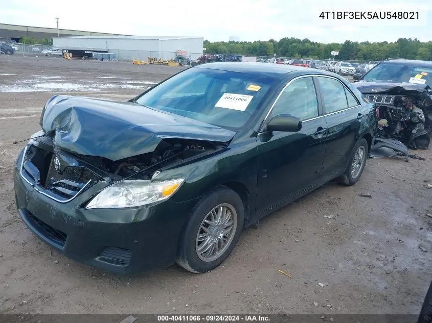 2010 Toyota Camry Le VIN: 4T1BF3EK5AU548021 Lot: 40411066