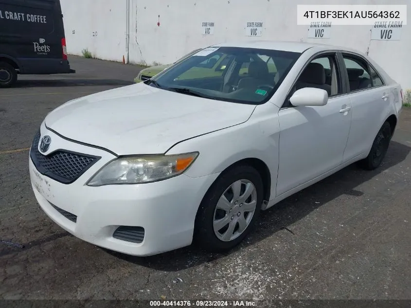 2010 Toyota Camry Le VIN: 4T1BF3EK1AU564362 Lot: 40414376