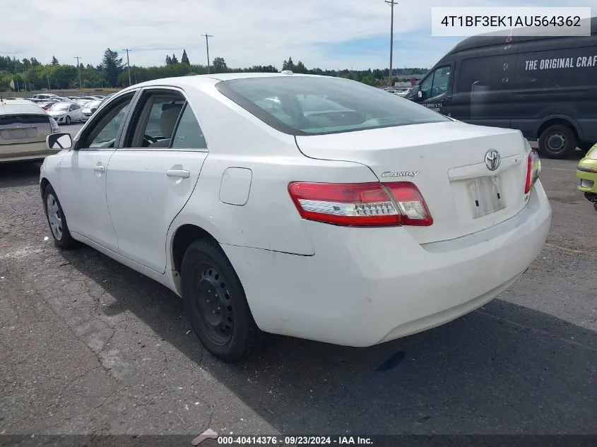 2010 Toyota Camry Le VIN: 4T1BF3EK1AU564362 Lot: 40414376