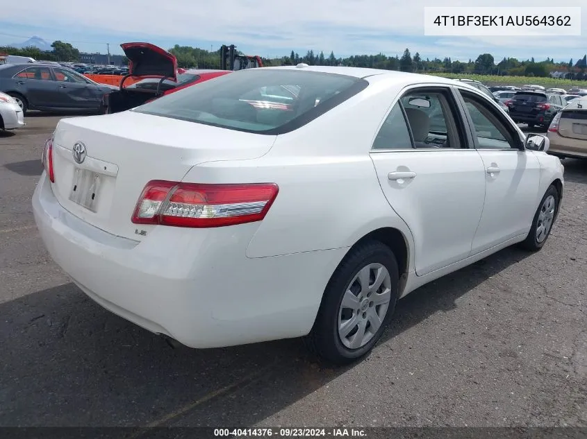 4T1BF3EK1AU564362 2010 Toyota Camry Le