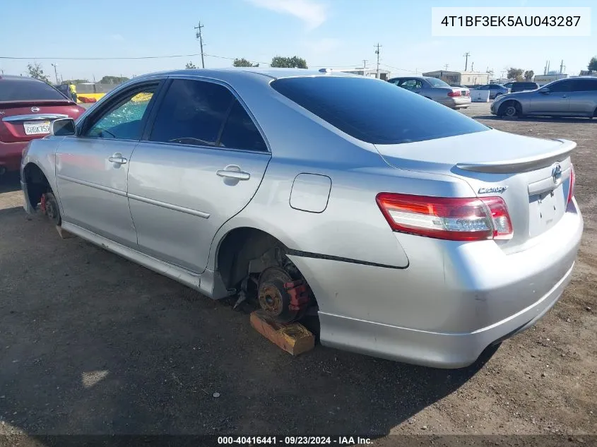 2010 Toyota Camry Se VIN: 4T1BF3EK5AU043287 Lot: 40416441