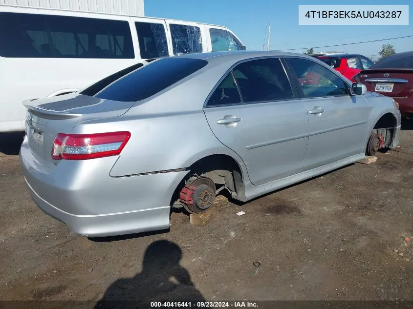 2010 Toyota Camry Se VIN: 4T1BF3EK5AU043287 Lot: 40416441