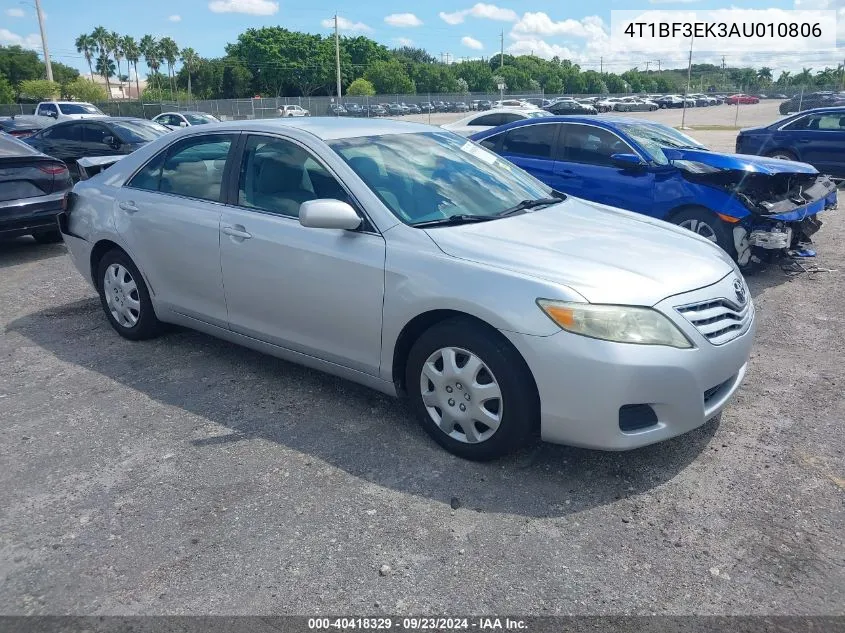 2010 Toyota Camry Le VIN: 4T1BF3EK3AU010806 Lot: 40418329