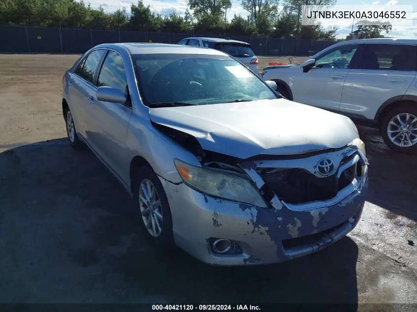 JTNBK3EK0A3046552 2010 Toyota Camry Xle V6