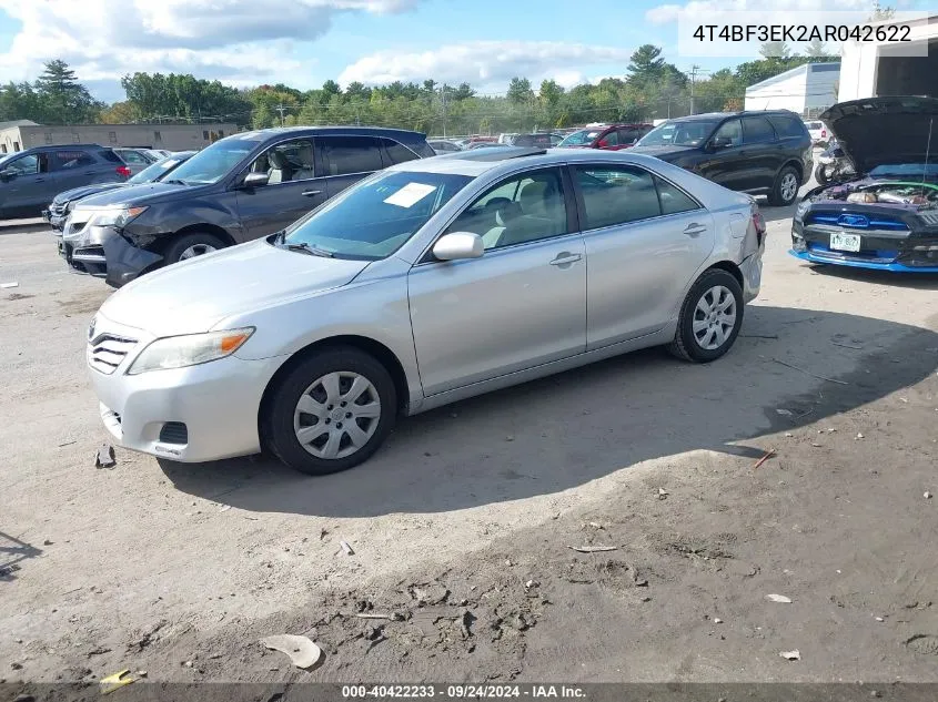 2010 Toyota Camry Se/Le/Xle VIN: 4T4BF3EK2AR042622 Lot: 40422233