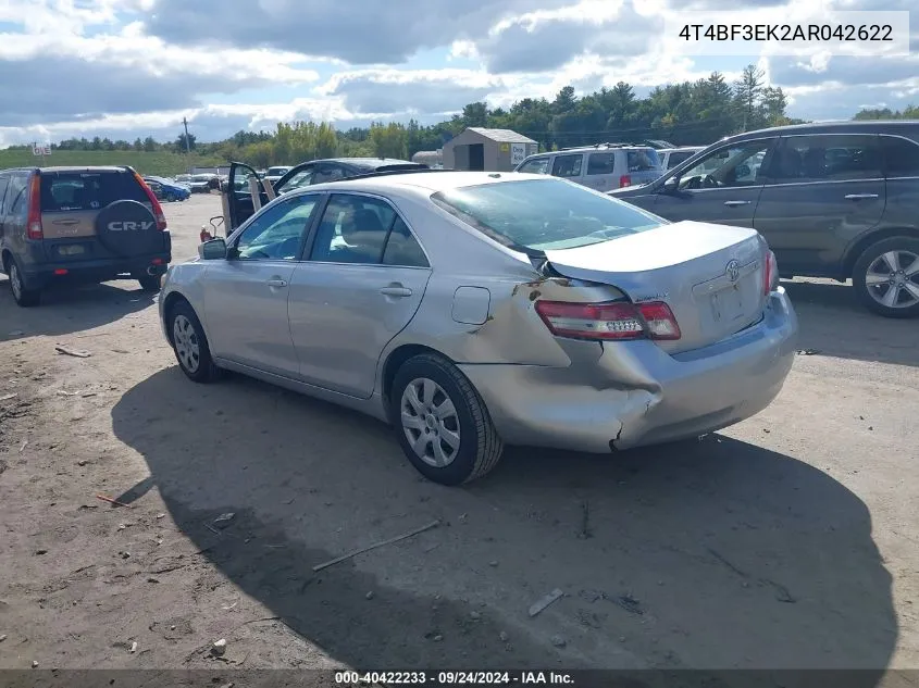 2010 Toyota Camry Se/Le/Xle VIN: 4T4BF3EK2AR042622 Lot: 40422233