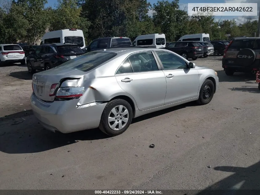 2010 Toyota Camry Se/Le/Xle VIN: 4T4BF3EK2AR042622 Lot: 40422233