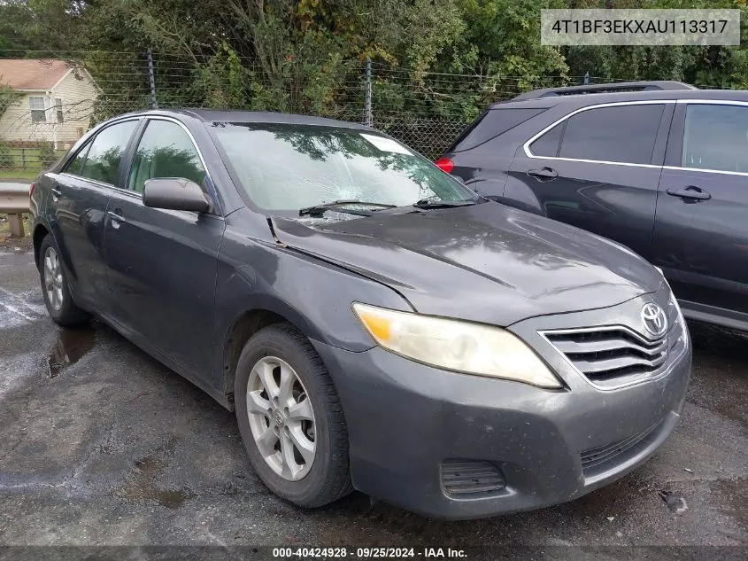 4T1BF3EKXAU113317 2010 Toyota Camry Le