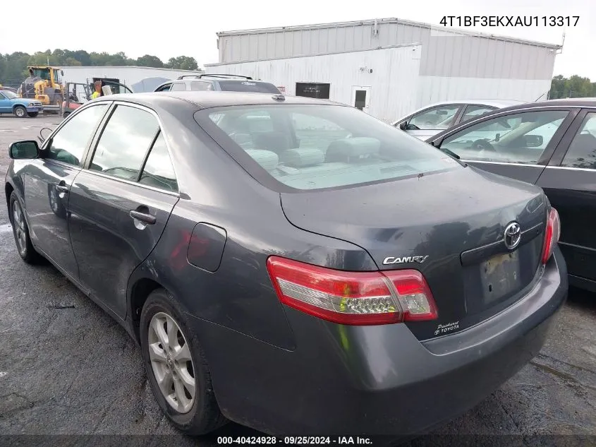 2010 Toyota Camry Le VIN: 4T1BF3EKXAU113317 Lot: 40424928