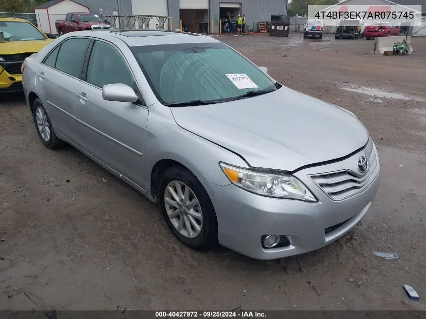 2010 Toyota Camry Xle VIN: 4T4BF3EK7AR075745 Lot: 40427972