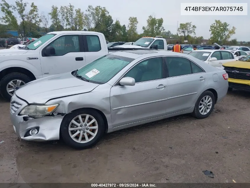 2010 Toyota Camry Xle VIN: 4T4BF3EK7AR075745 Lot: 40427972