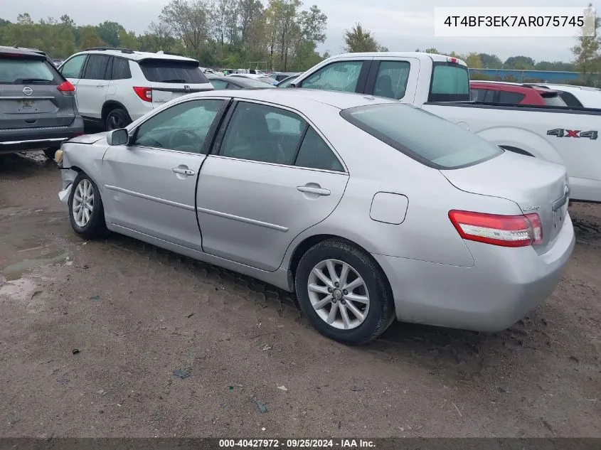 2010 Toyota Camry Xle VIN: 4T4BF3EK7AR075745 Lot: 40427972