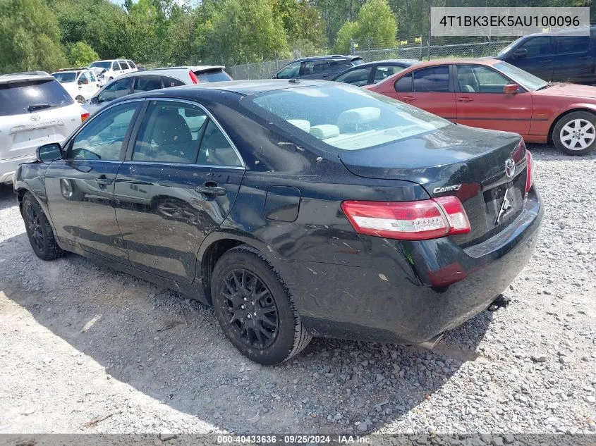 4T1BK3EK5AU100096 2010 Toyota Camry Le V6