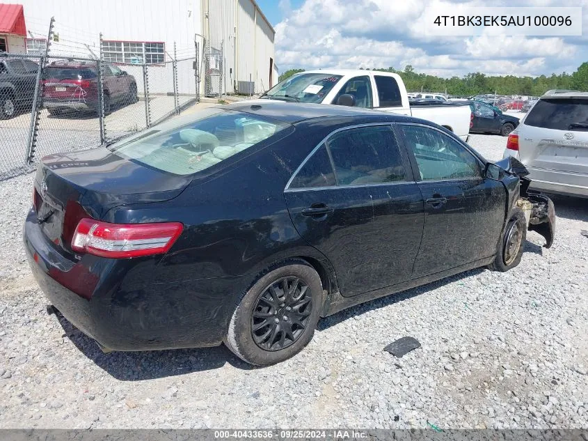 2010 Toyota Camry Le V6 VIN: 4T1BK3EK5AU100096 Lot: 40433636