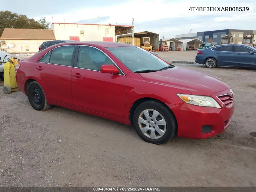 2010 Toyota Camry Le VIN: 4T4BF3EKXAR008539 Lot: 40434707