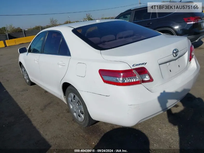 2010 Toyota Camry Le VIN: 4T1BF3EK1AU575166 Lot: 40438615