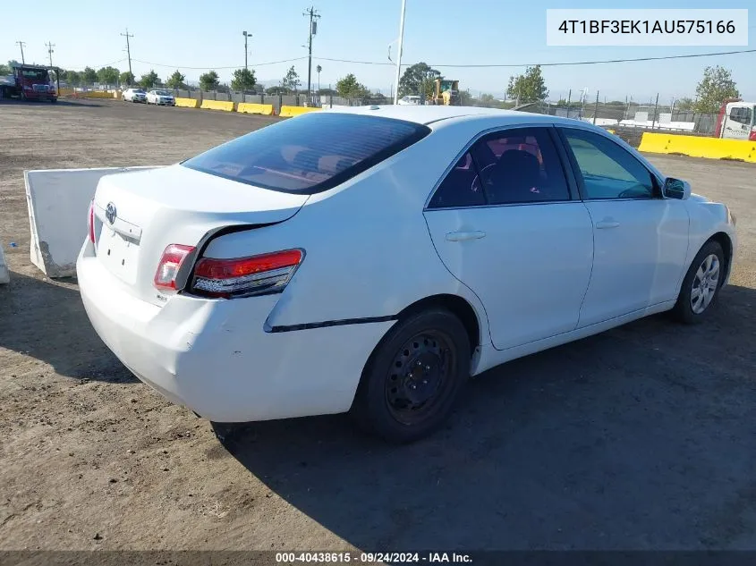 2010 Toyota Camry Le VIN: 4T1BF3EK1AU575166 Lot: 40438615