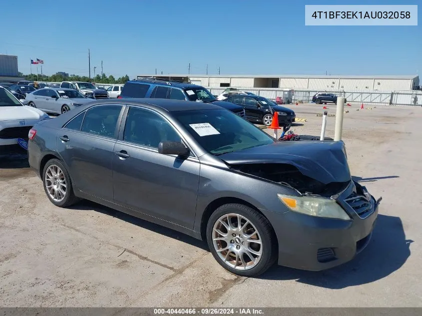 4T1BF3EK1AU032058 2010 Toyota Camry Se/Le/Xle