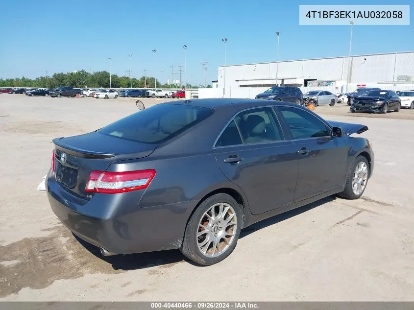 4T1BF3EK1AU032058 2010 Toyota Camry Se/Le/Xle