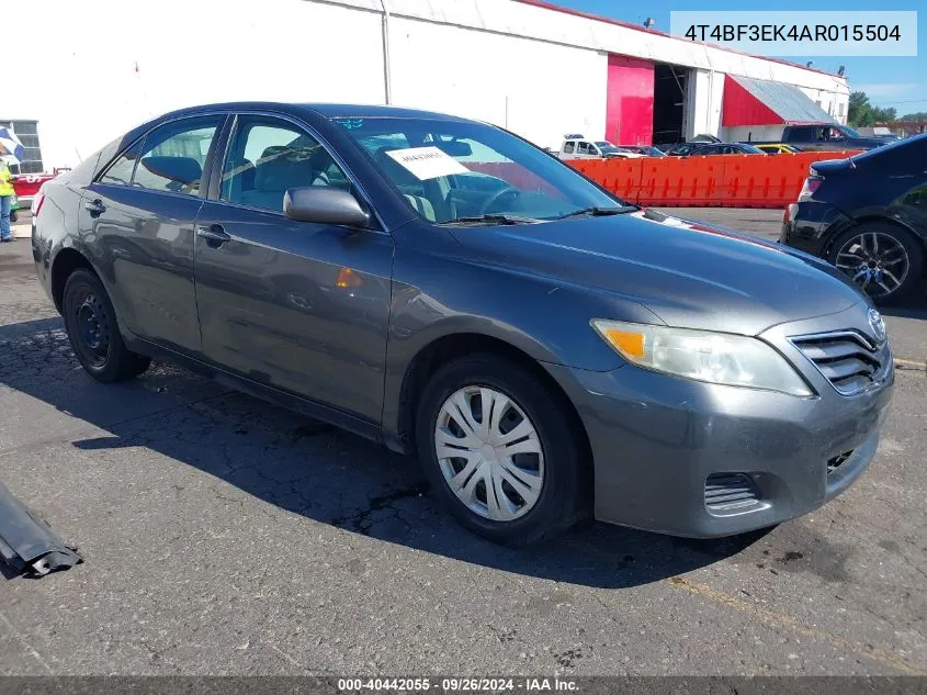 2010 Toyota Camry Se/Le/Xle VIN: 4T4BF3EK4AR015504 Lot: 40442055