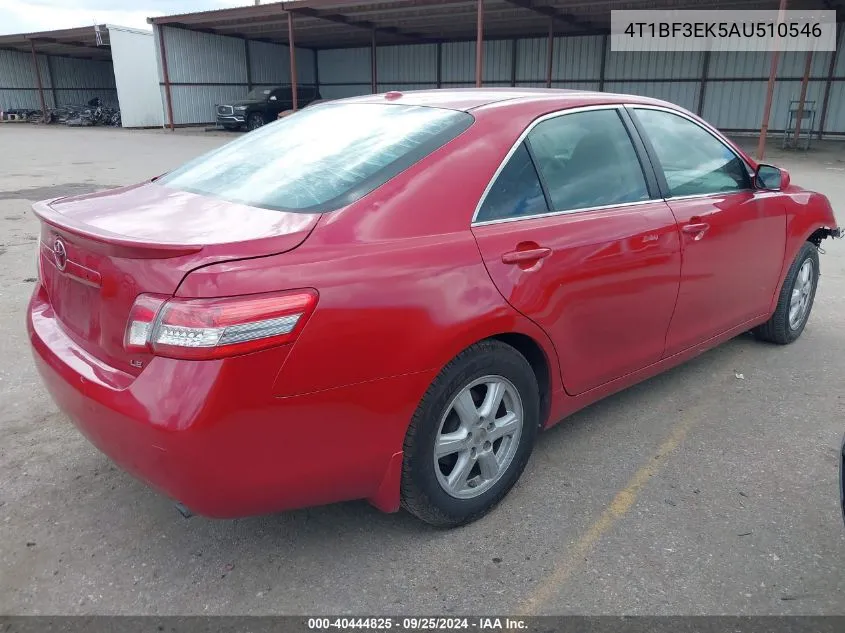 2010 Toyota Camry Le VIN: 4T1BF3EK5AU510546 Lot: 40444825