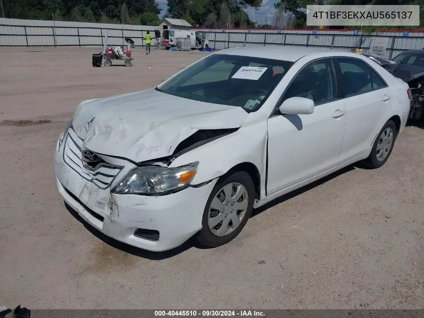 4T1BF3EKXAU565137 2010 Toyota Camry Le