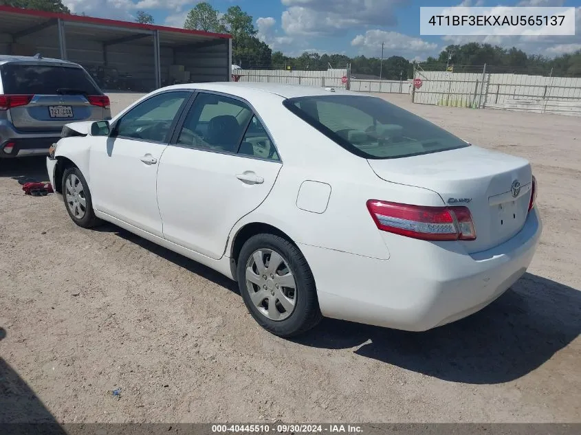 2010 Toyota Camry Le VIN: 4T1BF3EKXAU565137 Lot: 40445510