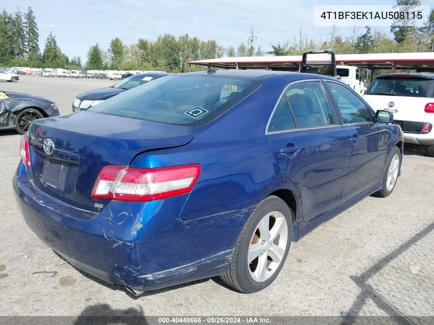 2010 Toyota Camry Se/Le/Xle VIN: 4T1BF3EK1AU508115 Lot: 40448666