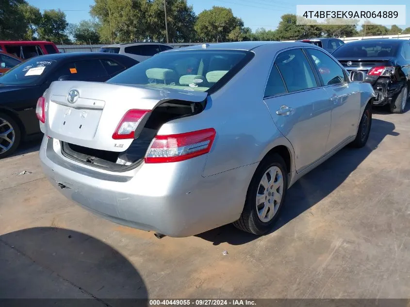 2010 Toyota Camry Le VIN: 4T4BF3EK9AR064889 Lot: 40449055