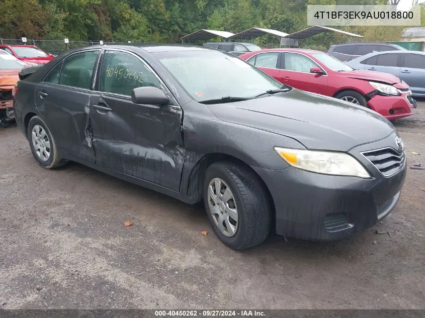 2010 Toyota Camry Le VIN: 4T1BF3EK9AU018800 Lot: 40450262