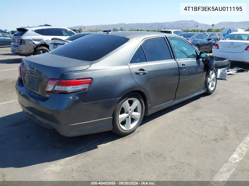 4T1BF3EK5AU011195 2010 Toyota Camry Se