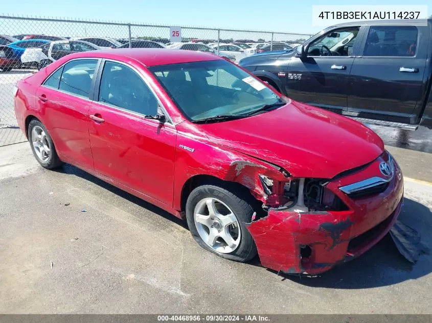 2010 Toyota Camry Hybrid VIN: 4T1BB3EK1AU114237 Lot: 40468956