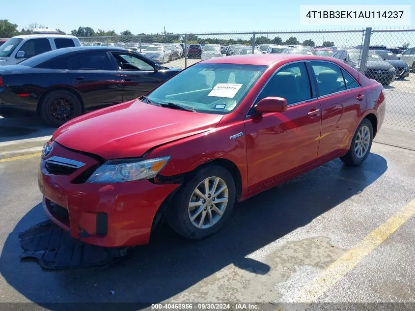 2010 Toyota Camry Hybrid VIN: 4T1BB3EK1AU114237 Lot: 40468956