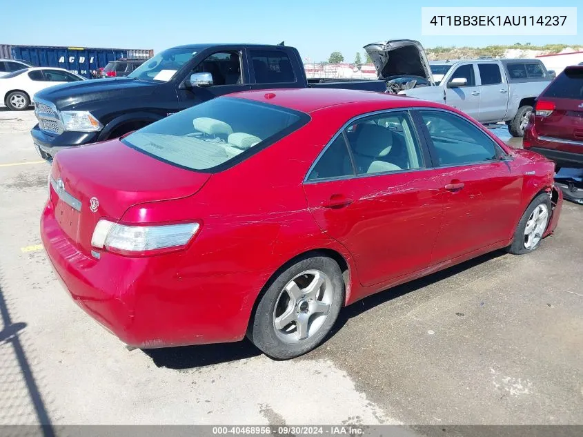 4T1BB3EK1AU114237 2010 Toyota Camry Hybrid