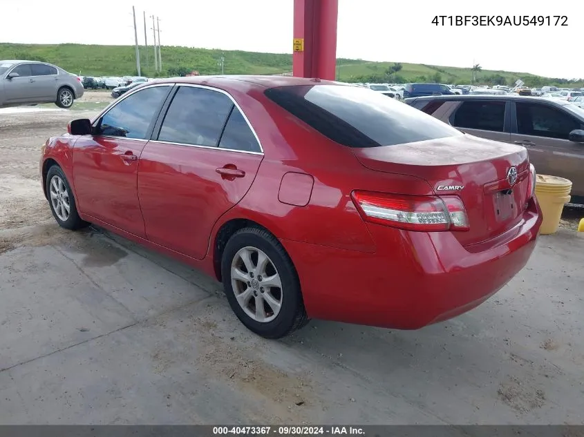 2010 Toyota Camry Le VIN: 4T1BF3EK9AU549172 Lot: 40473367