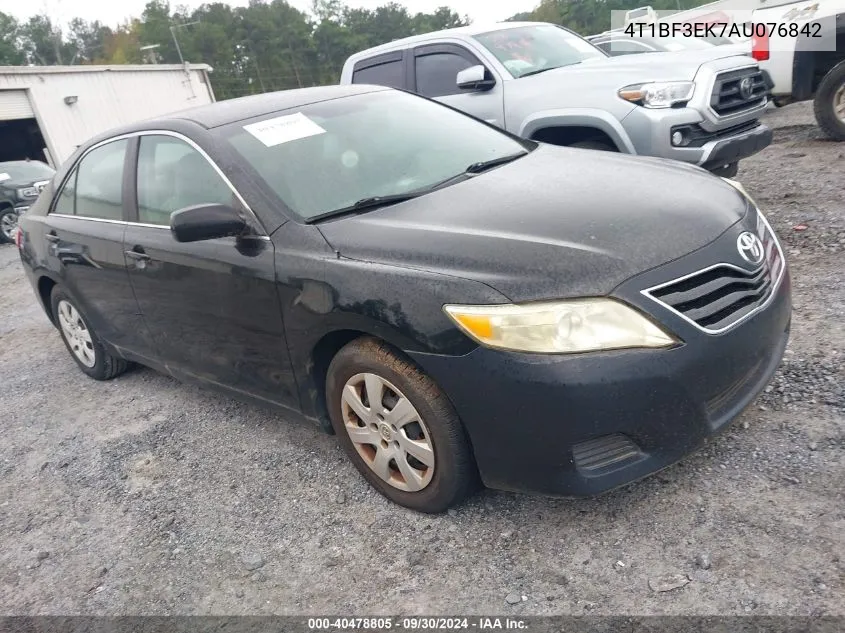 2010 Toyota Camry VIN: 4T1BF3EK7AU076842 Lot: 40478805