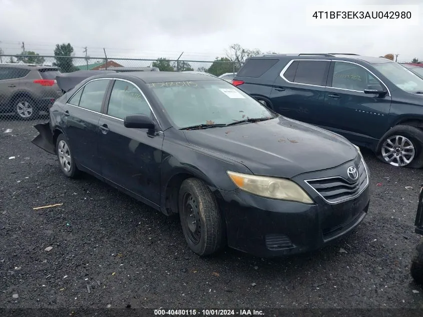 2010 Toyota Camry VIN: 4T1BF3EK3AU042980 Lot: 40480115