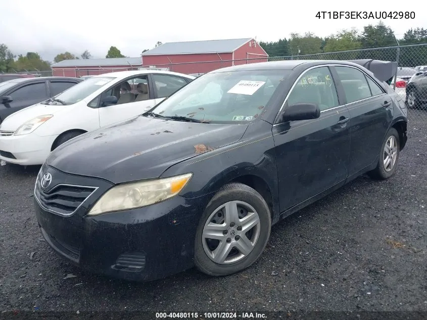 2010 Toyota Camry VIN: 4T1BF3EK3AU042980 Lot: 40480115