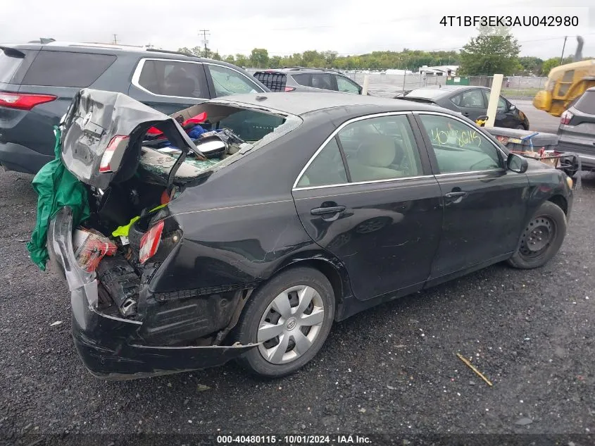 2010 Toyota Camry VIN: 4T1BF3EK3AU042980 Lot: 40480115