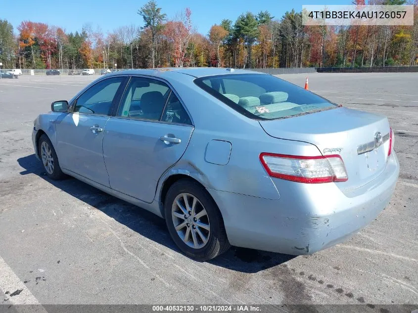 2010 Toyota Camry Hybrid VIN: 4T1BB3EK4AU126057 Lot: 40532130