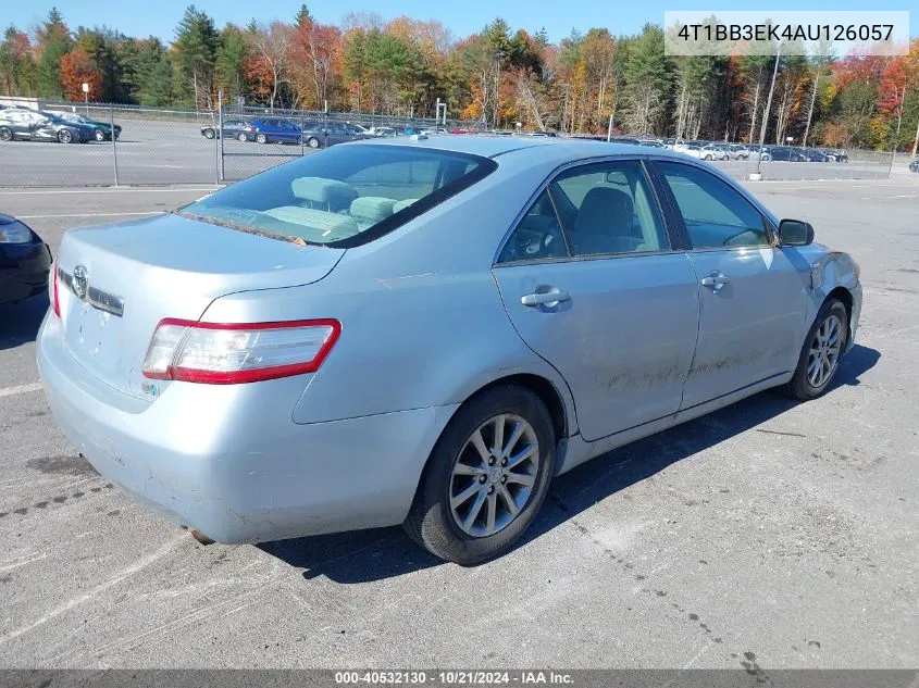 2010 Toyota Camry Hybrid VIN: 4T1BB3EK4AU126057 Lot: 40532130