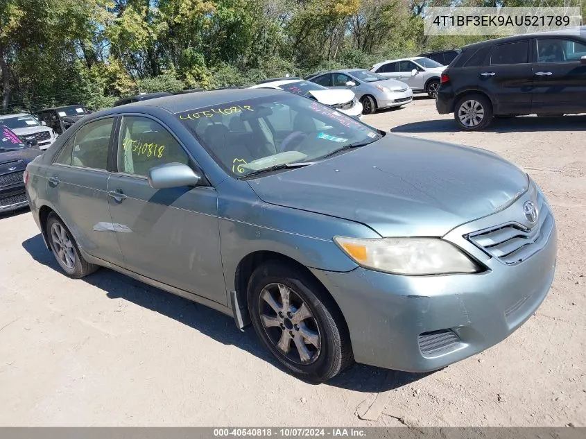 2010 Toyota Camry Le VIN: 4T1BF3EK9AU521789 Lot: 40540818