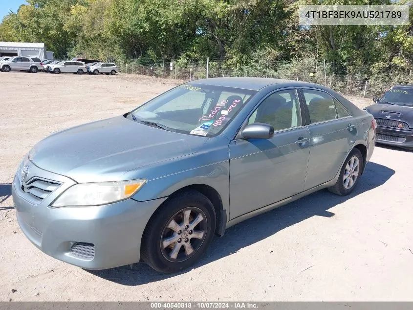 2010 Toyota Camry Le VIN: 4T1BF3EK9AU521789 Lot: 40540818