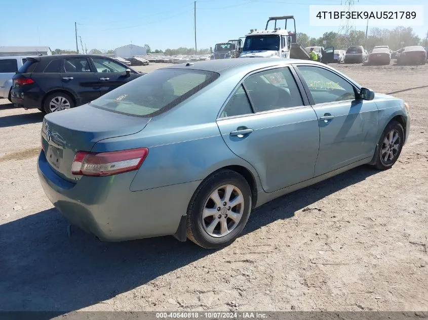 2010 Toyota Camry Le VIN: 4T1BF3EK9AU521789 Lot: 40540818