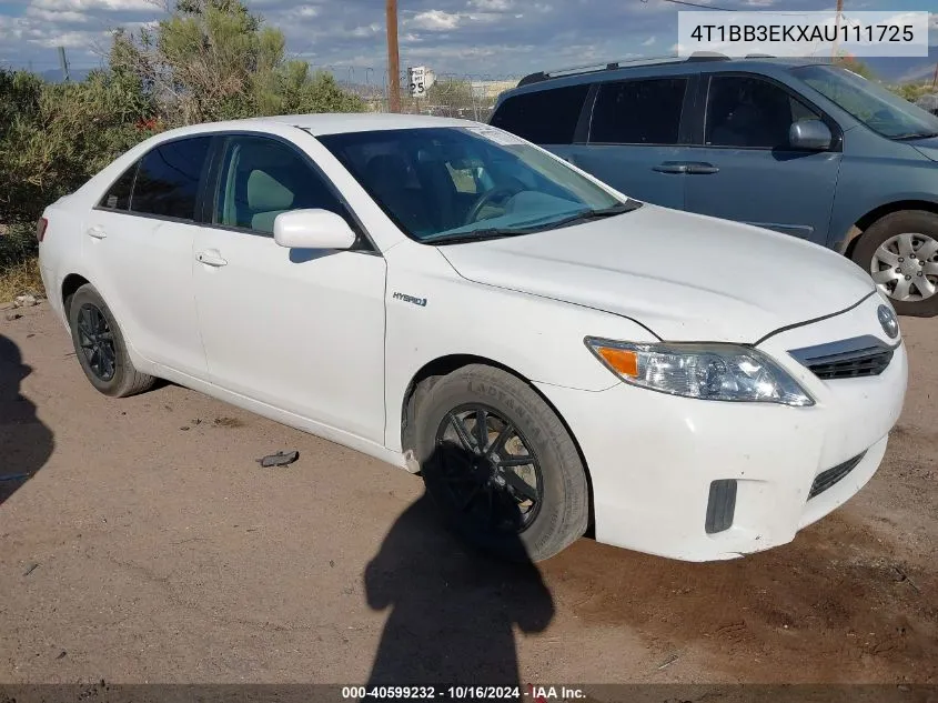 2010 Toyota Camry Hybrid VIN: 4T1BB3EKXAU111725 Lot: 40599232